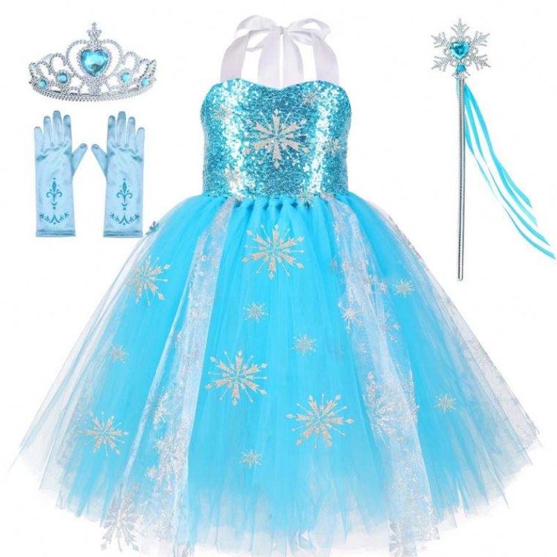 3-11 lat sukienki Blue Halloween Costume Girl Dresses Sukienki Księżniczka Sukienka Tutu spódnica