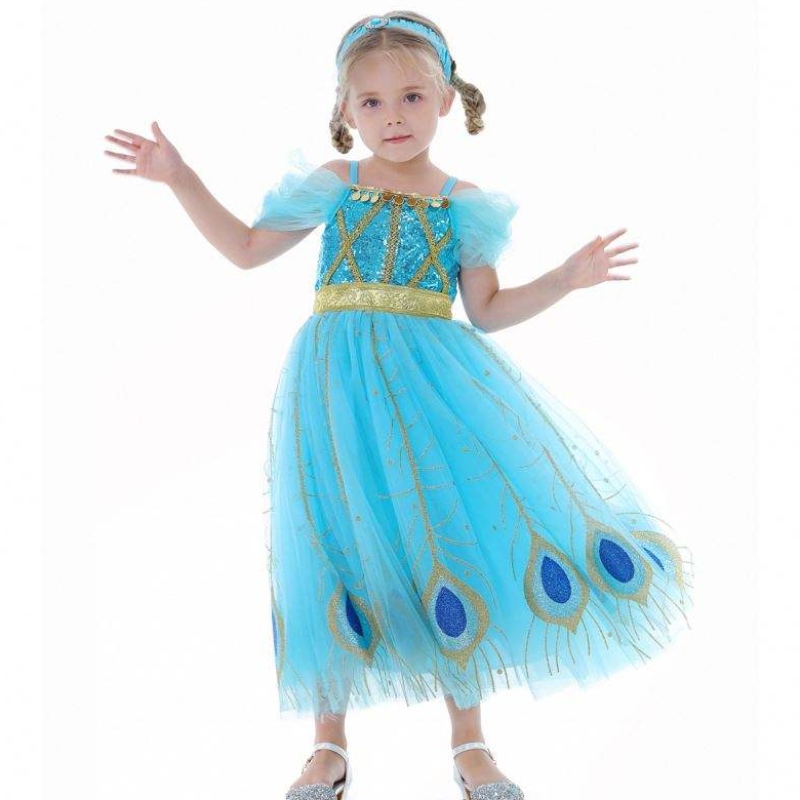 Baige Newjasmine Princess Dress Halloween Cosplay Cosplay Kostium dla dzieci sukienka BX8140