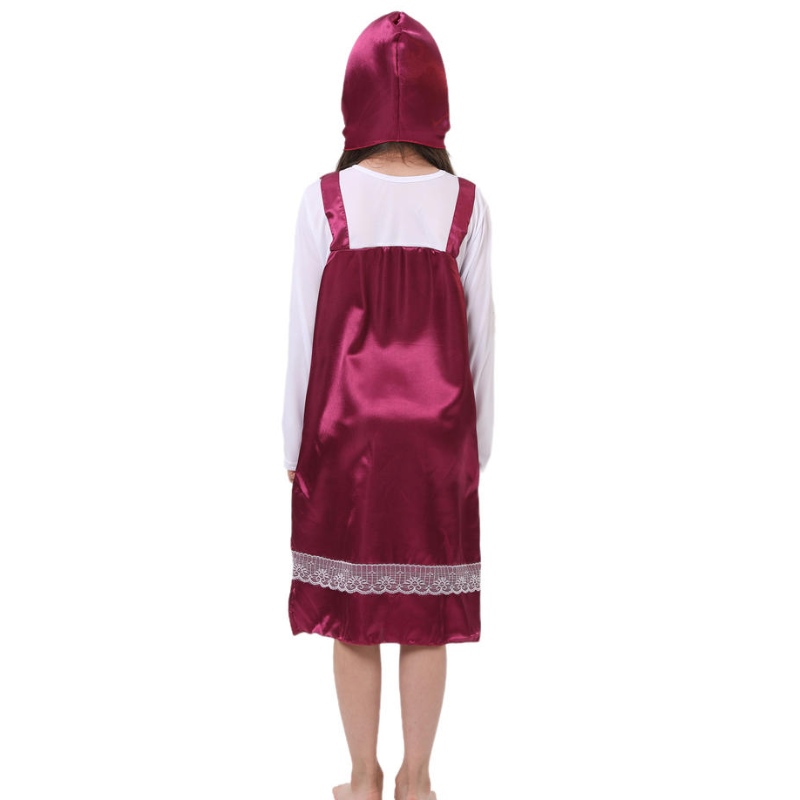 2022 Dorosły mały czerwony kaptur z kapturem Fancy cosplay karnawałowe kostiumy dla damskiej sukienki