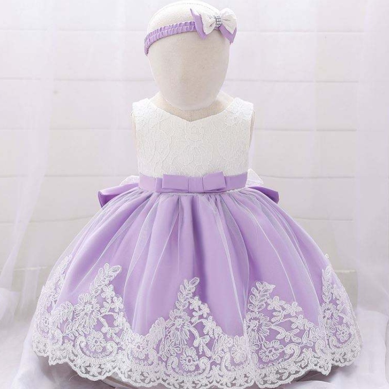 Baige gorącenowe produkty Kid Ubrania Kwiat urodziny Dzieci Baby Girls Party Dress Design