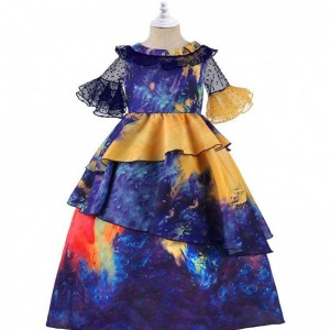 Anime encanto cosplay Isabella fioletowa sukienka dziewczyny Kostium księżniczki Dzieci fantazyjne sukienka karnawał