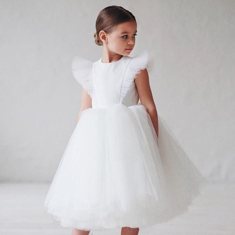 Flower Girl Sukienka Dzieci Druhna Suknie ślubne dla dzieci Tiulowe suknie dziewczyny butik butique vestidos dziewczyny