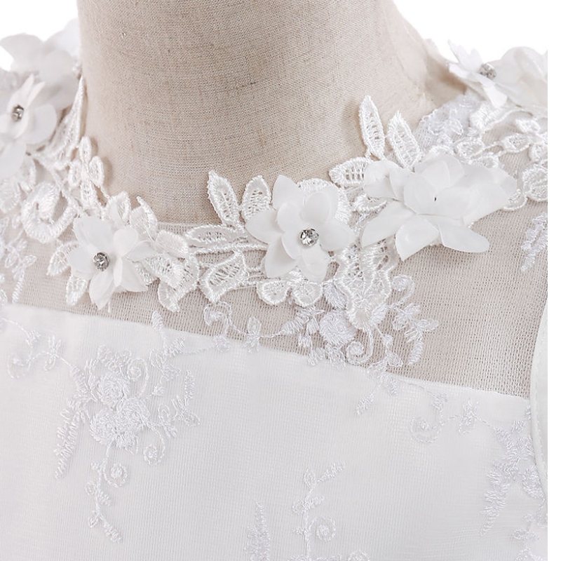 2022 Girl Party Sukienka Elegancka biała druhna Księżniczka Sukienki dla dzieci Ubrania Dziewczęce Dzieci Suknia ślubna 10 12 lat