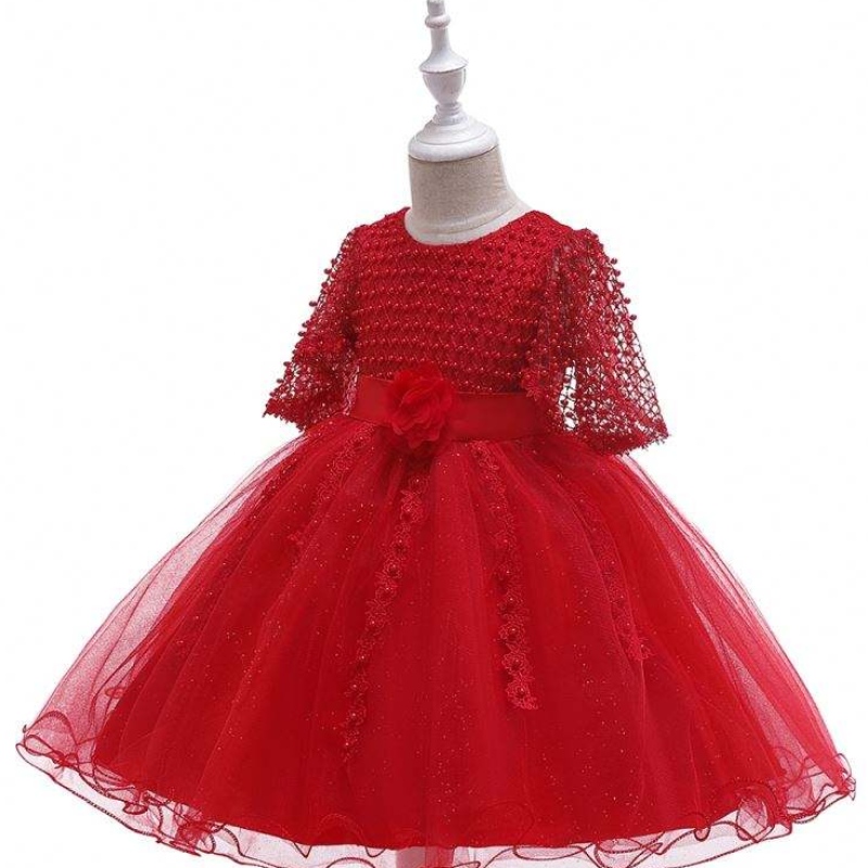 Baige urodziny urocze urocze dziewczyny sukienkana imprezę Bożego Narodzenia Baby Lace Flower Butique L5115