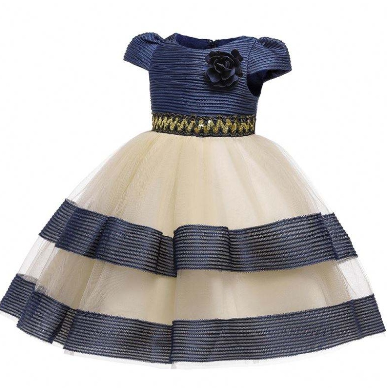 Baige New Design Girls Sukienka do ciasta Elegancka Formalne sukienki Baby Flower Girl L5160