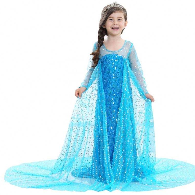 Wysokiej jakości fantazyjna telewizja&movie sukienka zamarja kostium Elsa przyjęcie urodzinowe Cosplay Cosplay Kostium Anna White Children Dresses Girl Party