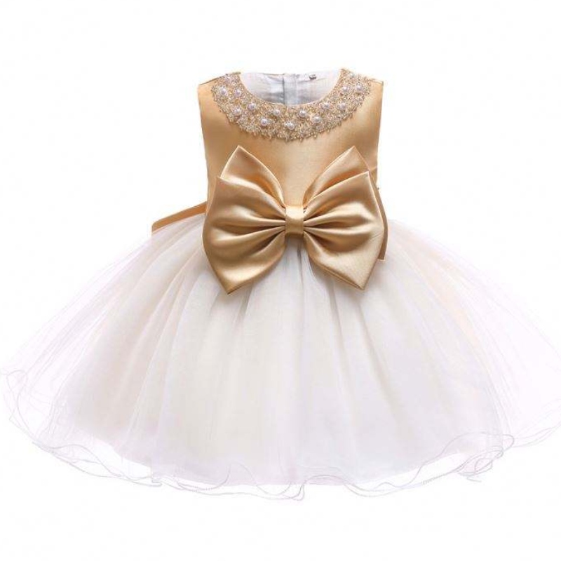 Hurtowa impreza ślubna Crock Ceremonia Birthday Girl Party Dress Kids Noworodowe sukienki Fancy Sukienki dla dziewczynki L8548