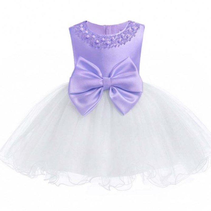 Hurtowa impreza ślubna Crock Ceremonia Birthday Girl Party Dress Kids Noworodowe sukienki Fancy Sukienki dla dziewczynki L8548