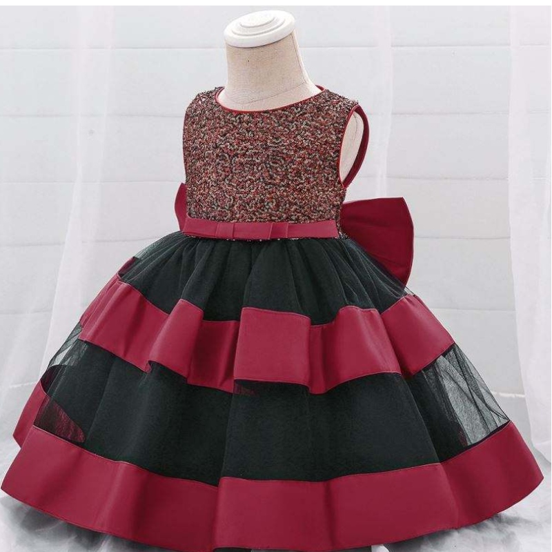 Baige Hurtowa dziewczyna Ubrania Puszysta Prom Maxi Fashion Warstwa Sukienka do ciasta Formalna aplikacja Dziewczyna Księżniczka Dresses for Kids L1919xz