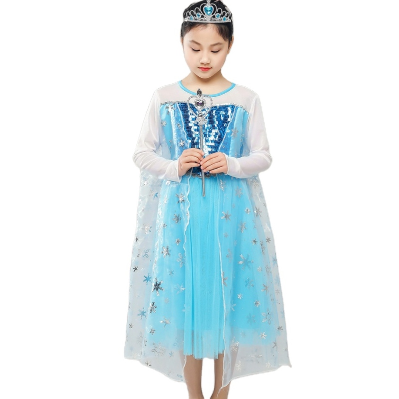 Dziewczyny ’Ice Princess Dress Costum