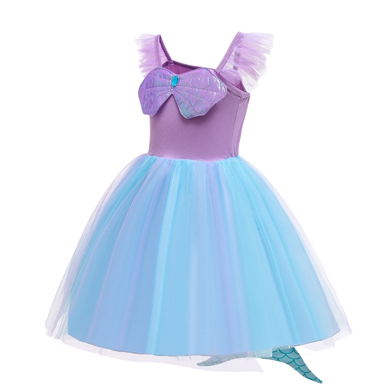 Sukienka księżniczka dla dzieci Fancy Little Syrenca Cosplay Cosplay Toddler Kids Ocean Siren Summer Clothing