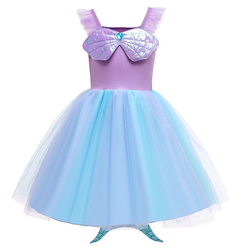 Sukienka księżniczka dla dzieci Fancy Little Syrenca Cosplay Cosplay Toddler Kids Ocean Siren Summer Clothing