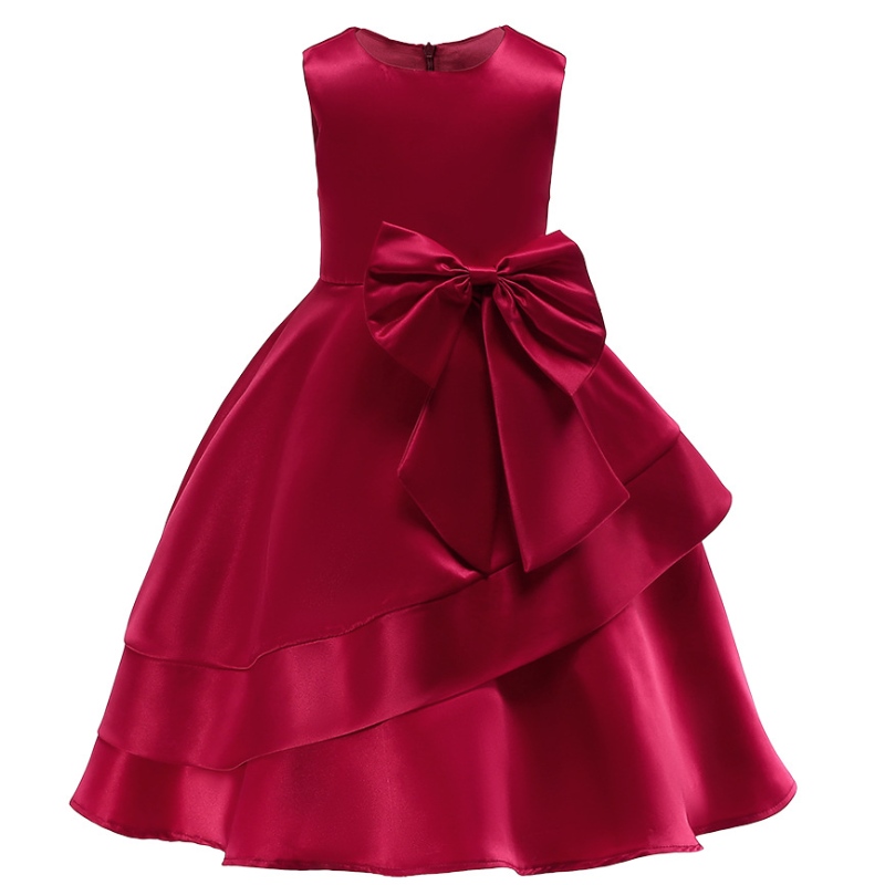 Girl Princess Dress Red Party Dress Dress Dress Dress Girls Performance Costume