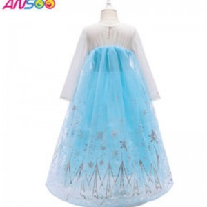 Asoo 2022 Girls Elsa Princess Dress Kostiumna przyjęcie urodzinowe Ubranie się fantazyjne kostium Halloween Cosplay