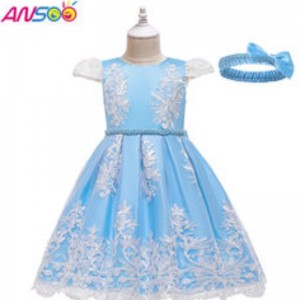 Asoo Rose Color Pretty Girls Druki czerwone sukienkina wieczorny bankiet 5 lat dziecięcych imprezowych sukienki dla dziewcząt Księżniczka sukienka