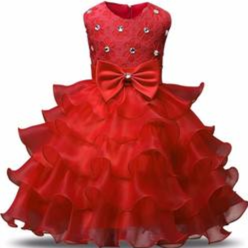 Baby Girls koronka tutu kwiat Księżniczka sukienka Dzieci 1 2 lata urodzinowa suknia balowa Dzieci Bożego Narodzenia Costume Ubranie