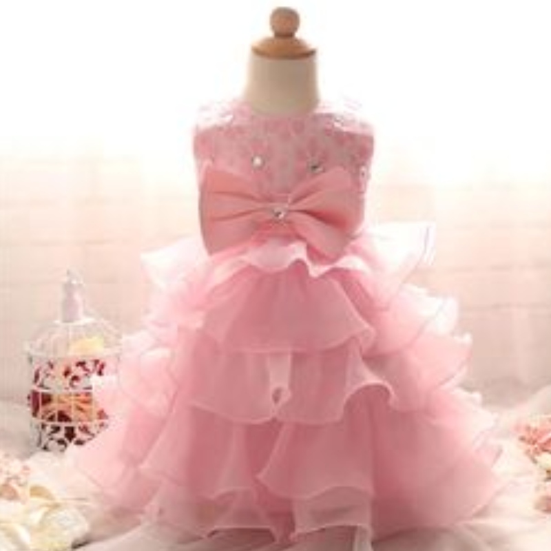 Baby Girls koronka tutu kwiat Księżniczka sukienka Dzieci 1 2 lata urodzinowa suknia balowa Dzieci Bożego Narodzenia Costume Ubranie