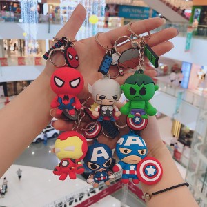 Hurtownianiestandardowa dobra jakość miękka guma 3D PVC urocza brelok