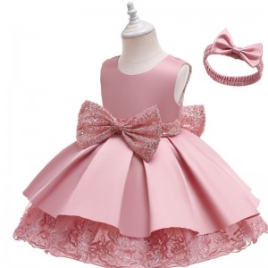 Ubrania Dzieci imprezowenoszone sukienki ślubne dla dziewcząt sukienki księżniczki