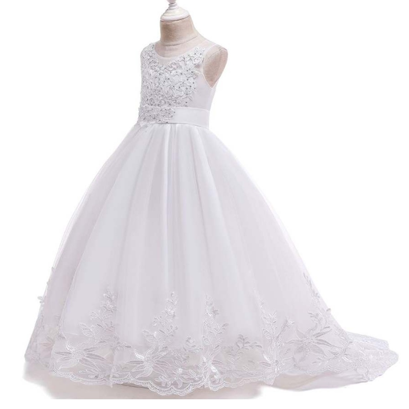 Baigenew Design Premium Flower Girl Dresses Wzory dziecięce dziewczyny przyjęcie weselne