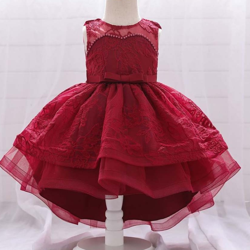 Baige Summer Infant Nowonarodzona dziewczynka Design Birthday Wedding Party Dress T1939xz