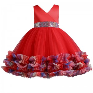 Dziewczyna kwiat sukienka księżniczki Summer świąteczne sukienkina imprezę dla dzieci Dziewczyny Dzieci Costume Ubrania