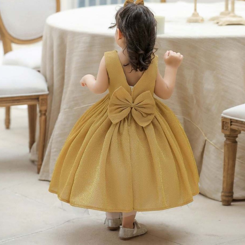 Baigenowocienna suknia balowa dziecięca Księżniczka Tiul Flower Girl Dress Formalne cekiny Dziewczyna dziewczyna