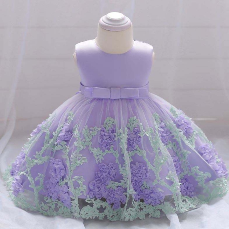 Baige China Factory Bezpośrednia cena Kids Summer Flower Mini Dress Ubranie dla dzieci L1845xz