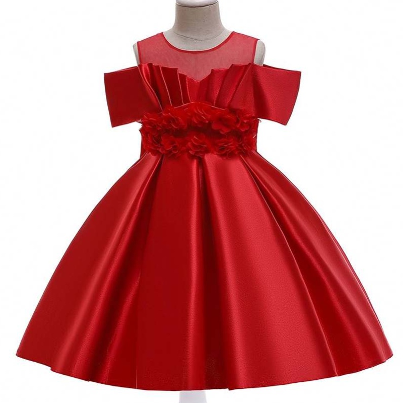 Baige New Kids Princess Flower Dress Off-righer Christmas Even Endy Baby Girls Dresses