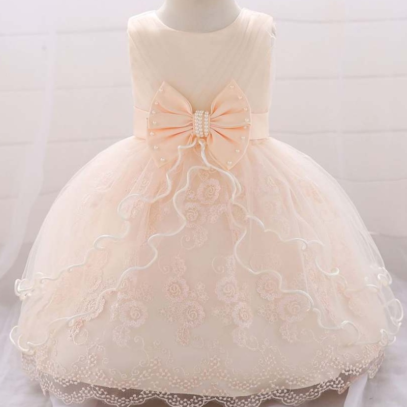 BAIGE 0-2 lata Kościół Kościoła Dress Baby Birthday Party Noś dzieci Chrzusz L1869xz