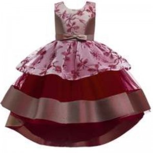 Haftowane sukienki z kwiatami dziewczynki dla dzieci konkurs imprezowy suknia balowa Prom Princess Wedding Suknie ślubne