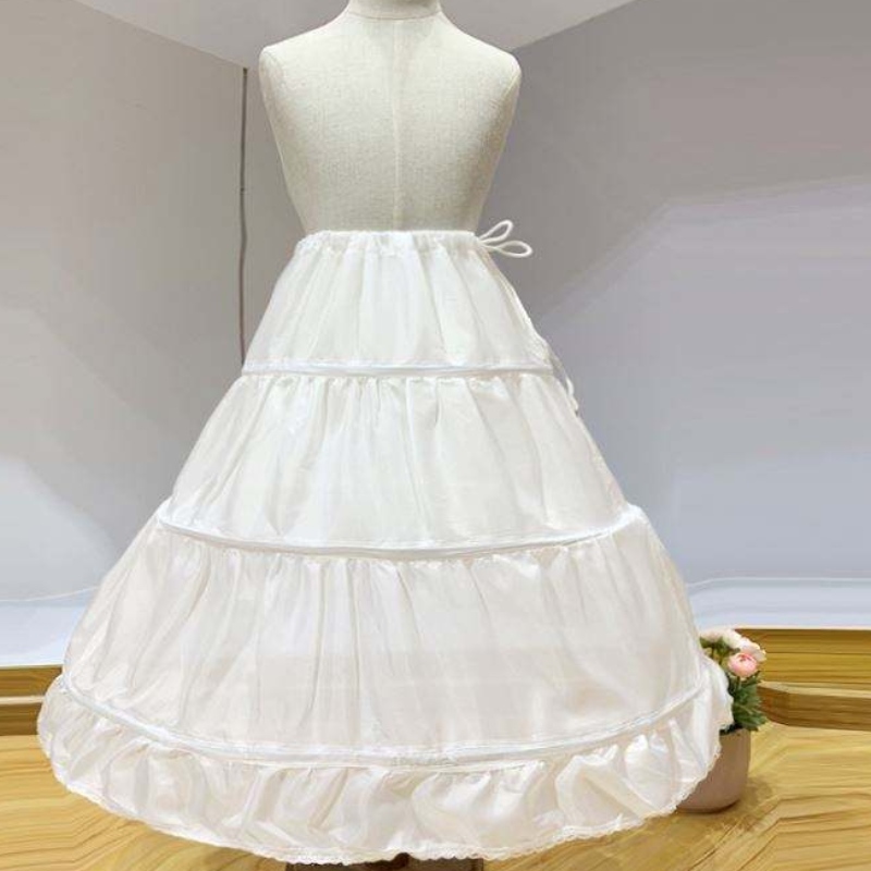 Baige Baby Girl Petticoat for Kids Long Dress Sukienka Biegła dla dziewczynki długa sukienka księżniczka Crinoline dla kwiatów dziewczyn