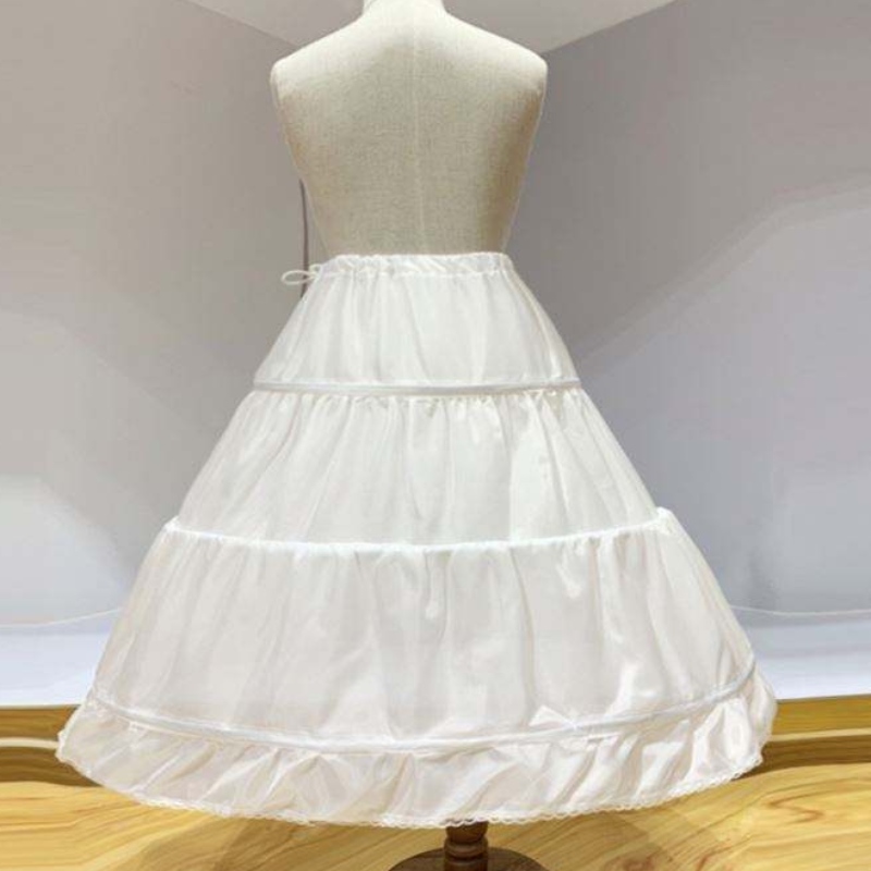 Baige Baby Girl Petticoat for Kids Long Dress Sukienka Biegła dla dziewczynki długa sukienka księżniczka Crinoline dla kwiatów dziewczyn