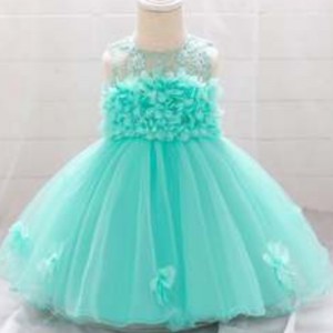 Gorąca wyprzedaż elegancka sukienka chrztuniemowlę dziewczynki