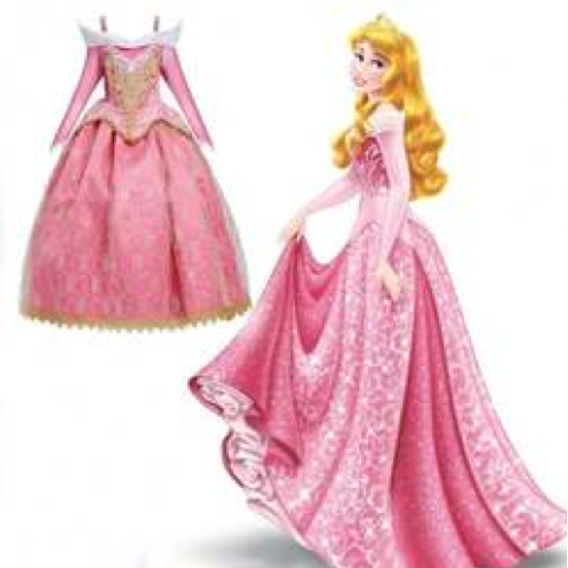 2021 Autumn and Winter New Girl Dress Sleeping Beauty Princess Aello Lace Dress Al001