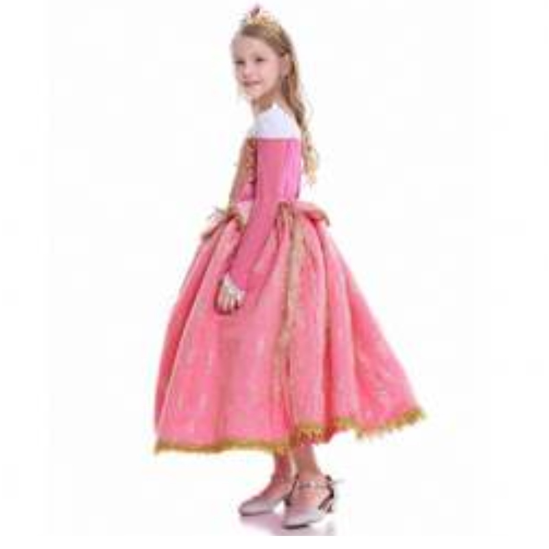 2021 Autumn and Winter New Girl Dress Sleeping Beauty Princess Aello Lace Dress Al001