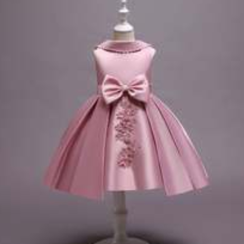 Baige Flower Girl Evening Dress Dziewczyny Katwalka Urodziny Księżniczka Dress Western Style Little Girl Piano suknia 68040