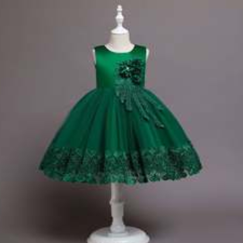 Baige New Fashion Christmas Kids Party Dress 3 do12Years Dzieci Party Performance Ball Suknia 68032