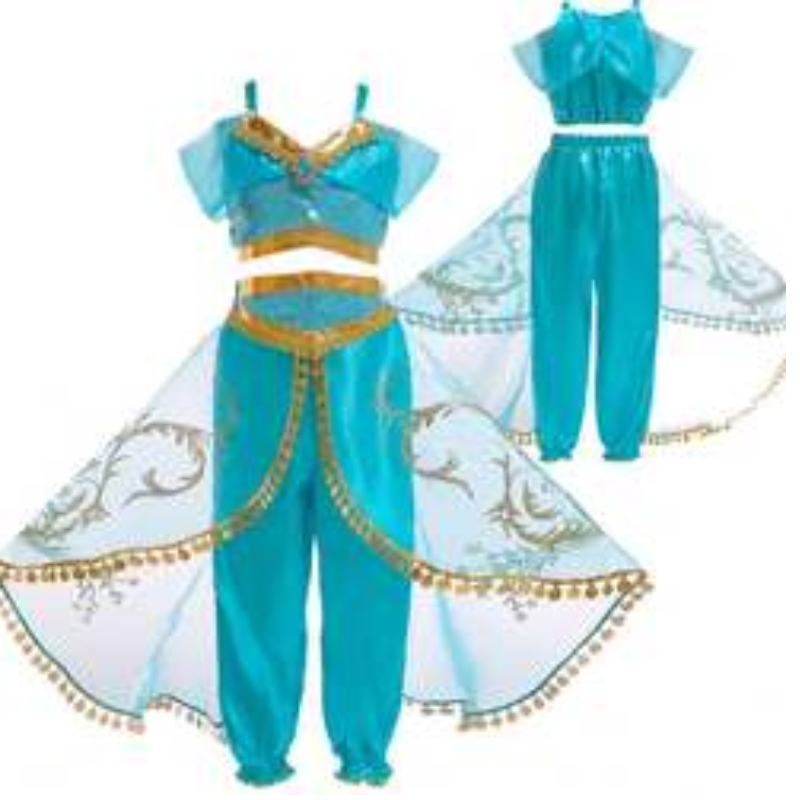 Baige Aladdin Cosplay Princess Jasmine Costume Costume Girl