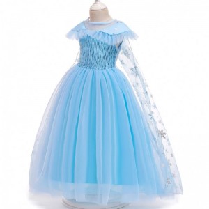 Baige Nowy produkt Kostium księżniczki Kids Masquerade Elsa Anna Fashion Girl Costume Party Dress Girls