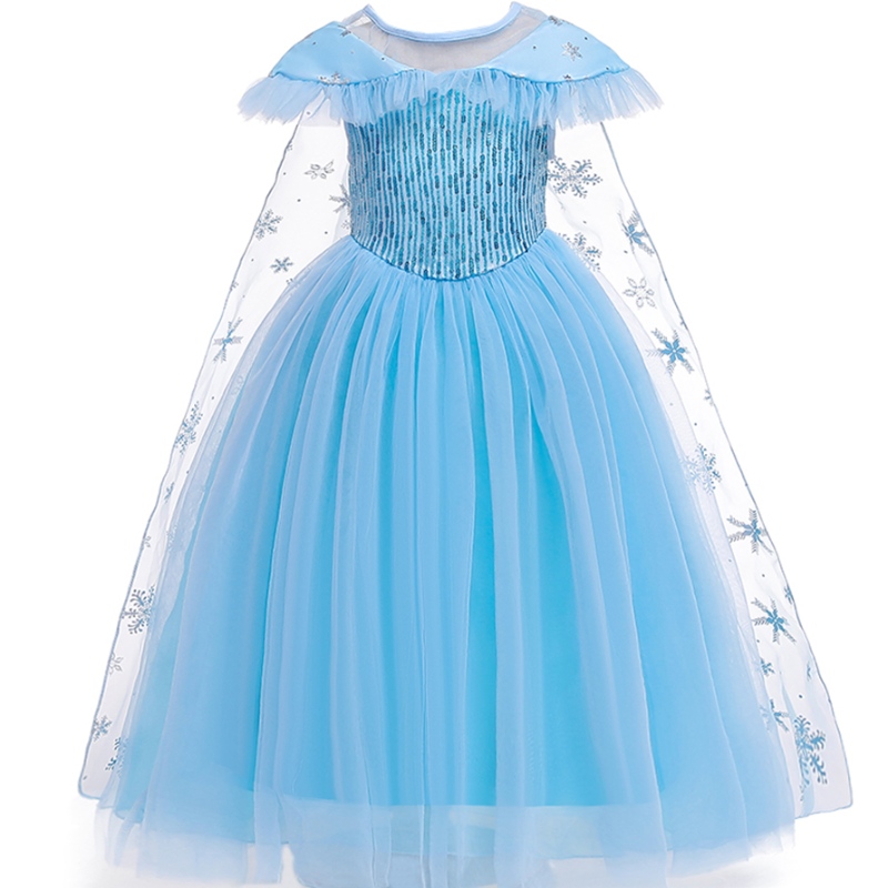 Baige Nowy produkt Kostium księżniczki Kids Masquerade Elsa Anna Fashion Girl Costume Party Dress Girls