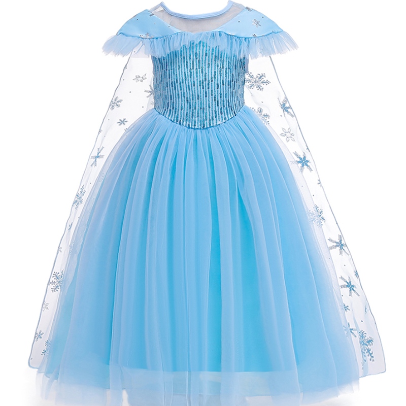 Baige Nowy produkt Kostium księżniczki Kids Masquerade Elsa Anna Fashion Girl Costume Party Dress Girls