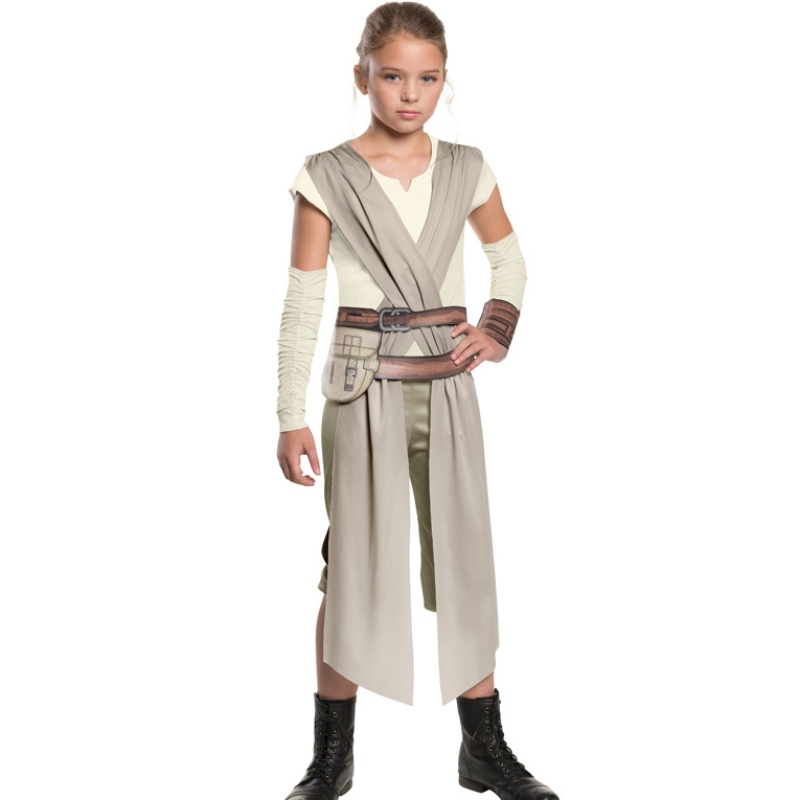 Star Rey War Cosplay Costume Kids Jedi Warrior Obi Wan Kenobi Black Soldiers Stormer Troopers The Force Awakens Girls Fancy Dress