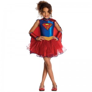 Gorąca sprzedaż Justice League Child Supergirl Tutu Dress Halloween kostiumy dla dziewcząt