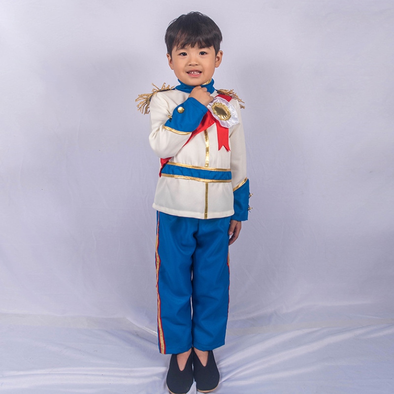 Halloween Boże Narodzenie Cosplay Party Fancy Dress Up Child Boys Medieval Prince Boy King Costume