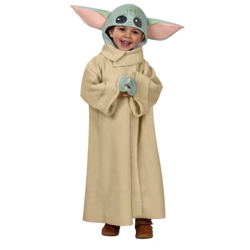 Gorąca sprzedaż Dzieci Super urocze kombinezony z długim rękawem Baby Yoda Kostiumna Halloween