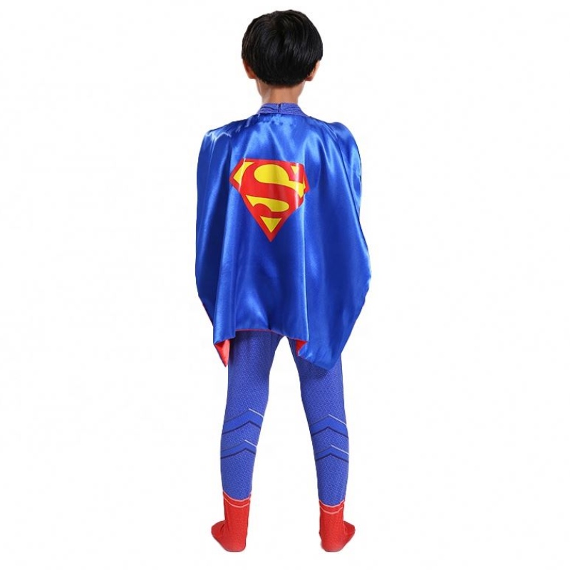 Marvel DC Superhero TV&movie Blue&red komiks Figure Cosplay Body Bodysuit Rajstopy Anime Super Man Costium z Cloak