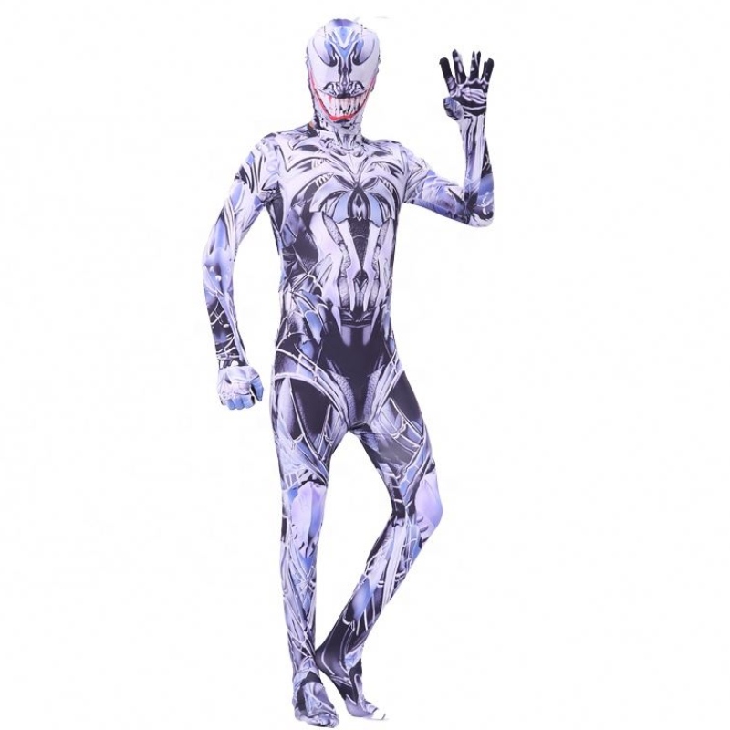 Specjalny kolor kolorowy film Fancy Bodysuit dorośli dzieci chłopcy Superhero kombinezon Halloween Venom Spiderman Cosplay Costume