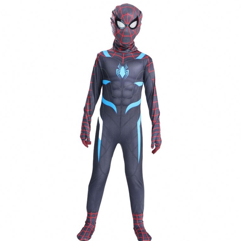 Nowa gra filmowa telewizyjna gra rodzic-Childrens Kid Niesamowity czarny czerwony superbohater kombinezonu Halloween anime Cosplay Costplay Spiderman Costume