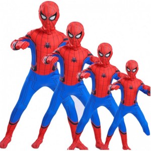 Wysokiej jakości rodzica-dzieci równoległe anime czarny pająk kombinezonu TV&movie cosplay Spiderman Halloween Costume